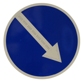Знак 4.2.1 объезд препятствия справа (диаметр 700мм) - Дорожные знаки - Светодиодные знаки - ohrana.inoy.org